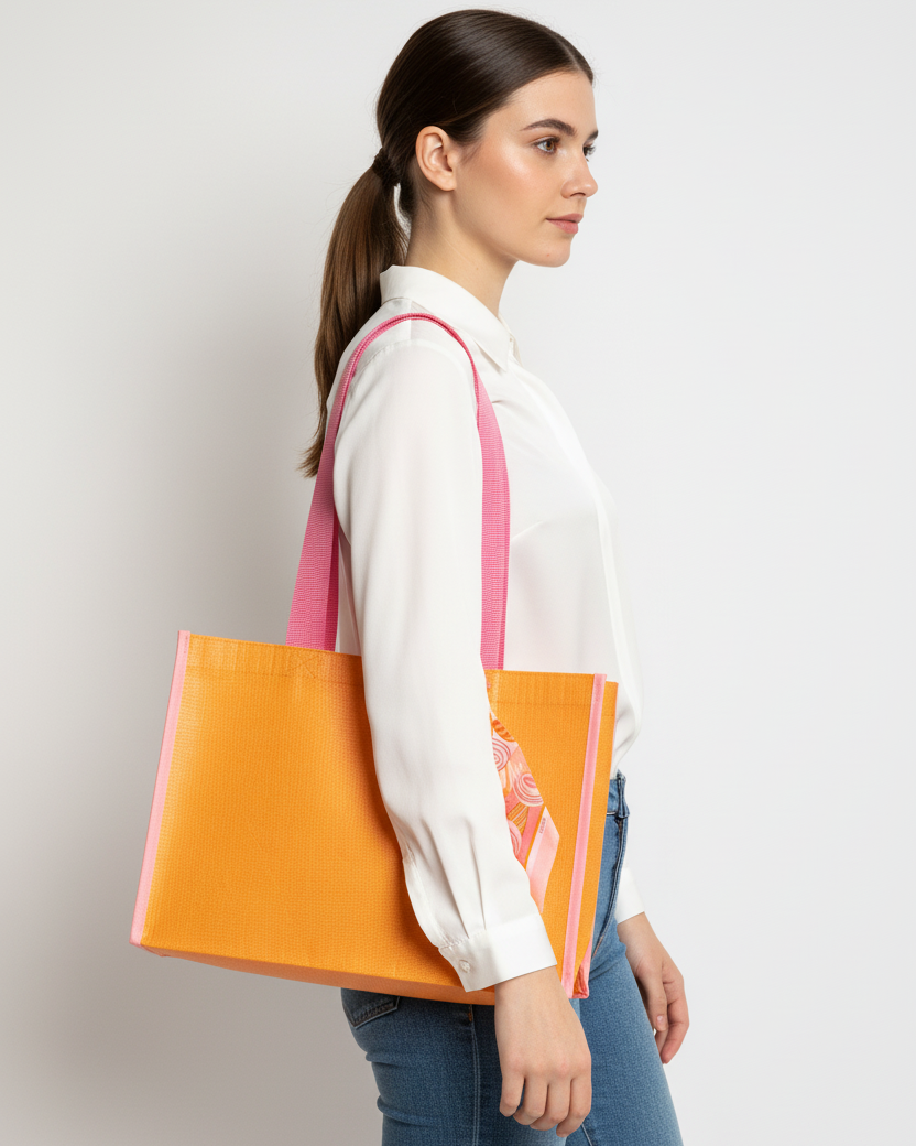 The Flâneur – Paris Edition Shopper in Orange